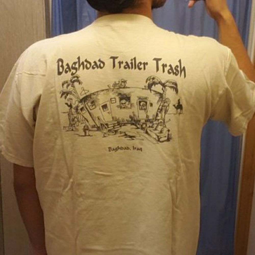 BAGHDAD TRAILER TRASH TAN T SHIRT
